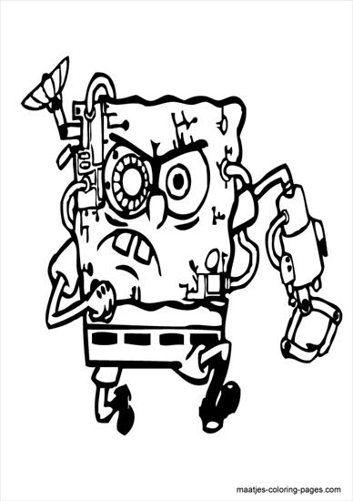 SpongeBob - spongebob - kolorowanka 42.GIF
