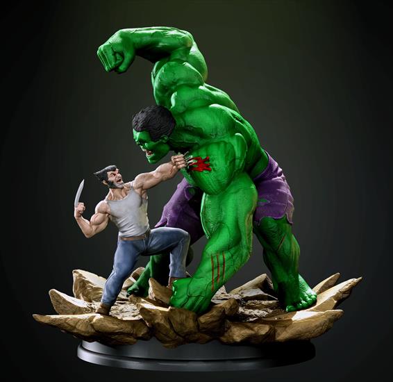 Marvel - Marvel - Hulk vs Wolverine Diorama CGTrader.stl1.jpg